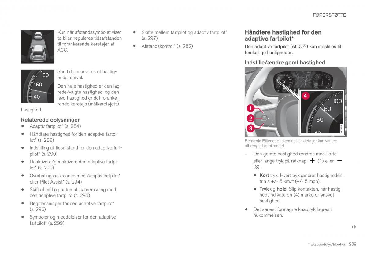 Volvo XC60 II 2 Bilens instruktionsbog / page 291