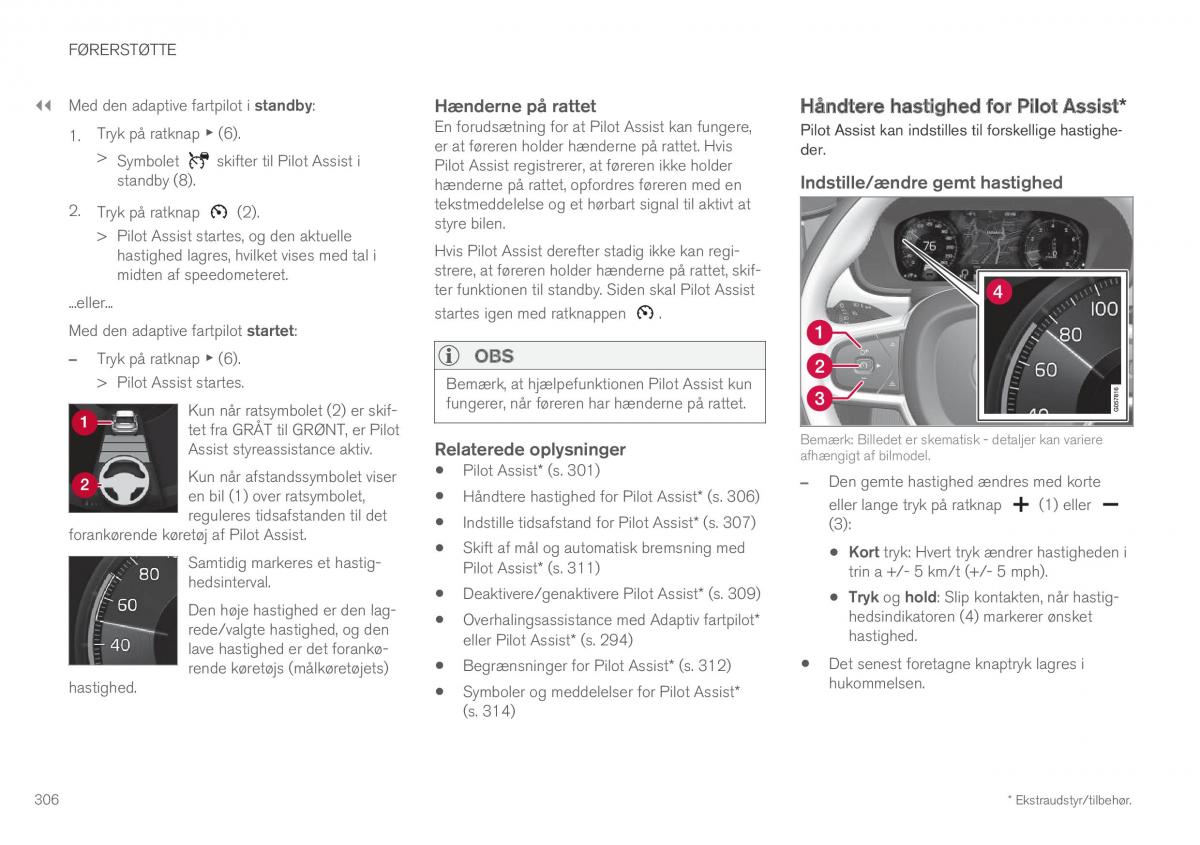 Volvo XC60 II 2 Bilens instruktionsbog / page 308