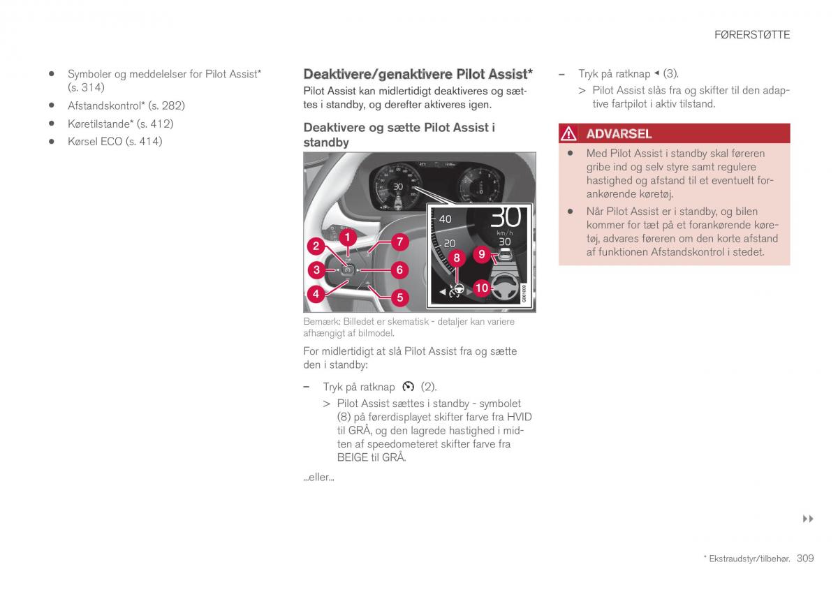 Volvo XC60 II 2 Bilens instruktionsbog / page 311