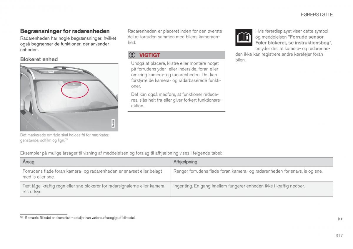 Volvo XC60 II 2 Bilens instruktionsbog / page 319