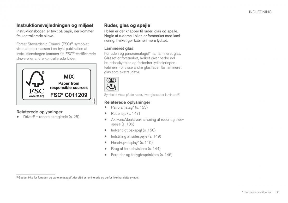 Volvo XC60 II 2 Bilens instruktionsbog / page 33