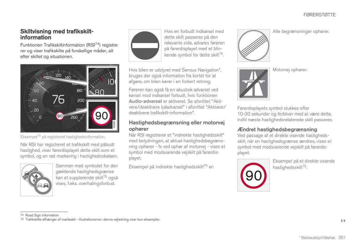 Volvo XC60 II 2 Bilens instruktionsbog / page 353