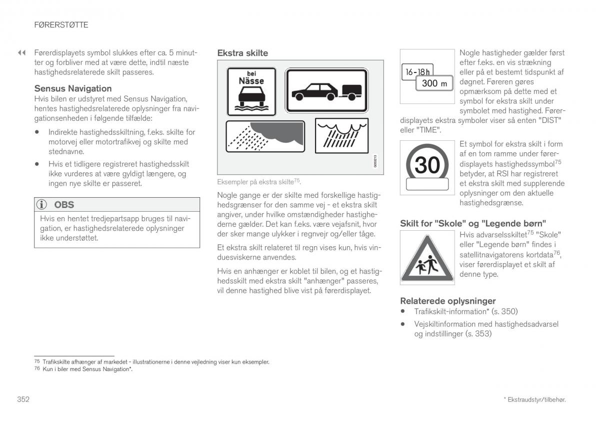 Volvo XC60 II 2 Bilens instruktionsbog / page 354