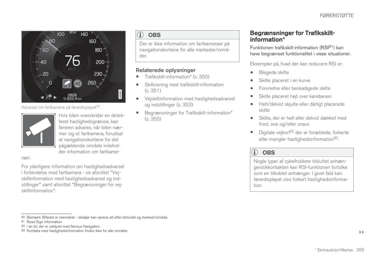 Volvo XC60 II 2 Bilens instruktionsbog / page 357