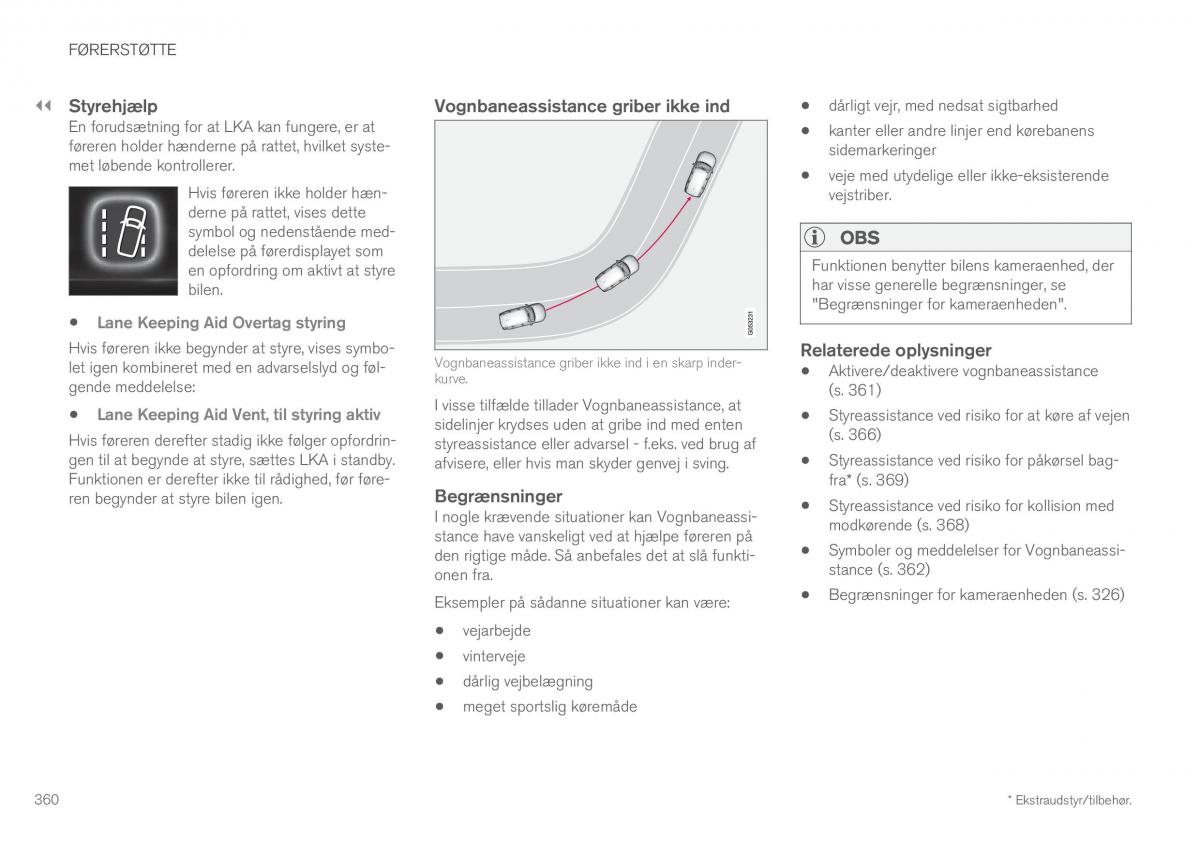 Volvo XC60 II 2 Bilens instruktionsbog / page 362