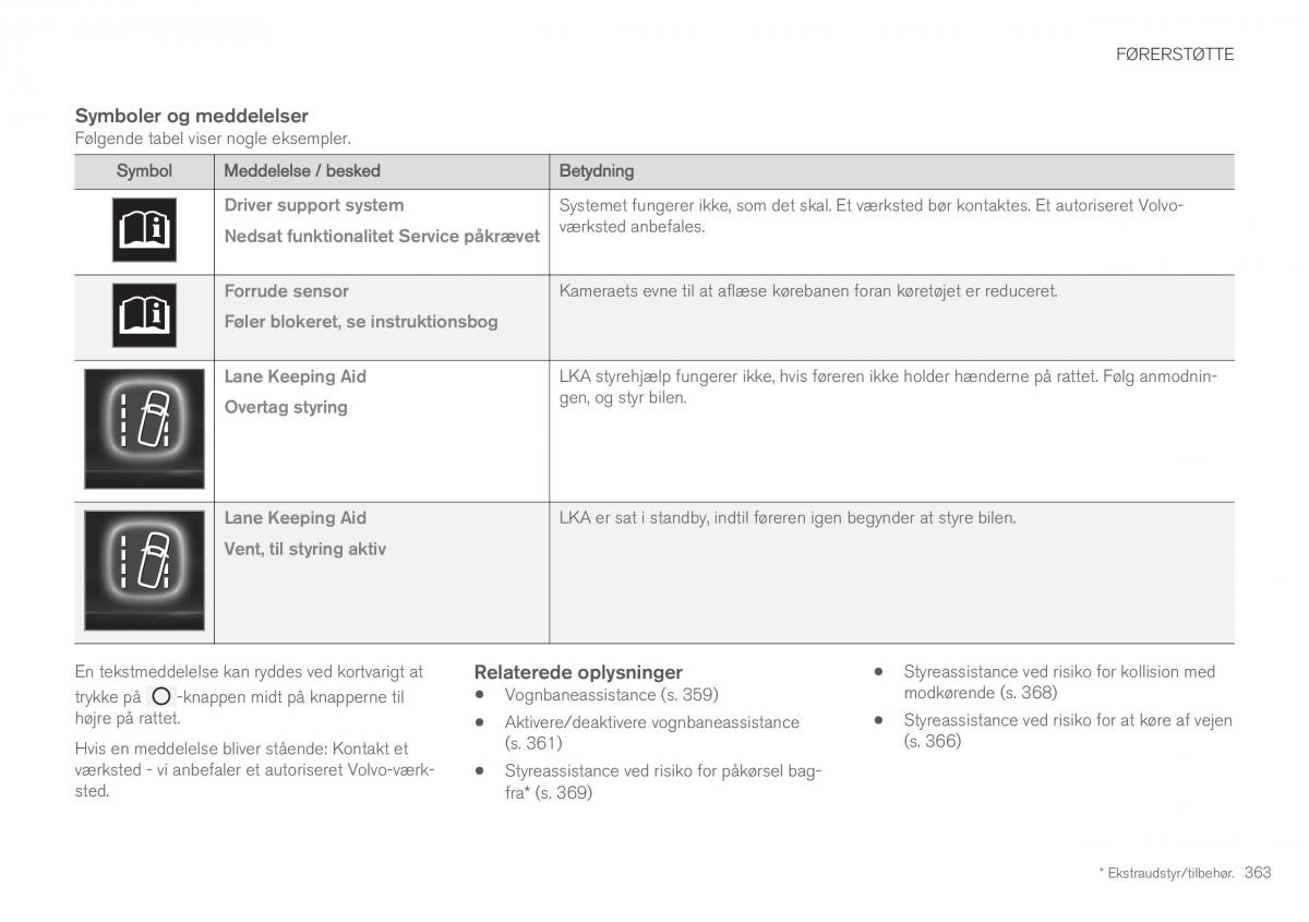 Volvo XC60 II 2 Bilens instruktionsbog / page 365