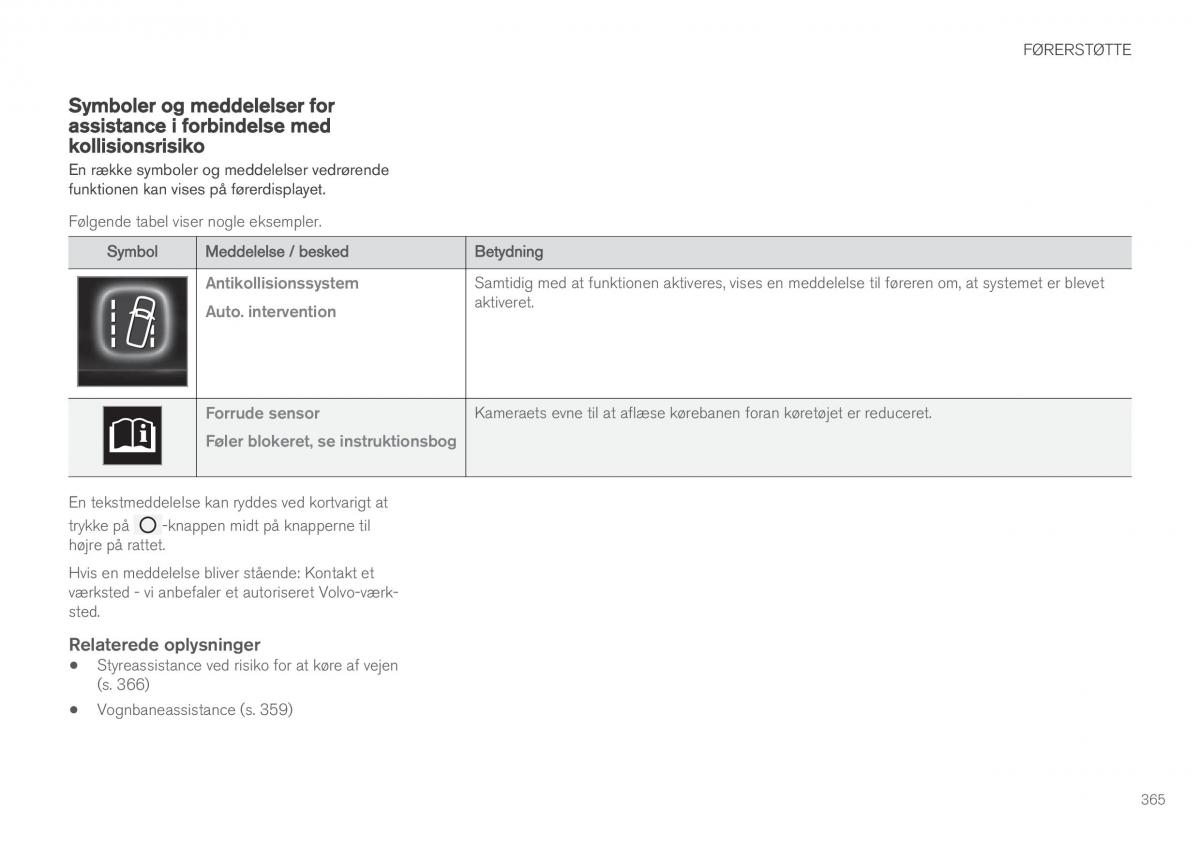 Volvo XC60 II 2 Bilens instruktionsbog / page 367