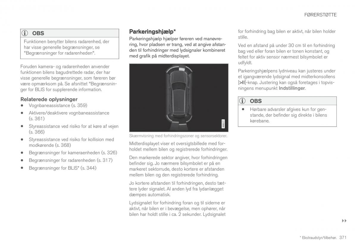 Volvo XC60 II 2 Bilens instruktionsbog / page 373