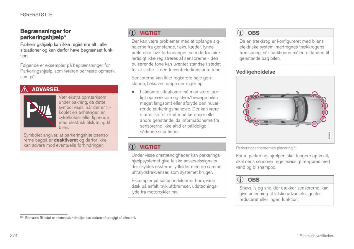 Volvo XC60 II 2 Bilens instruktionsbog / page 376