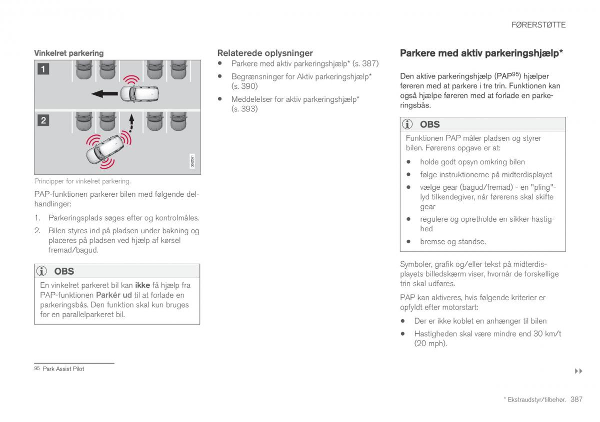 Volvo XC60 II 2 Bilens instruktionsbog / page 389