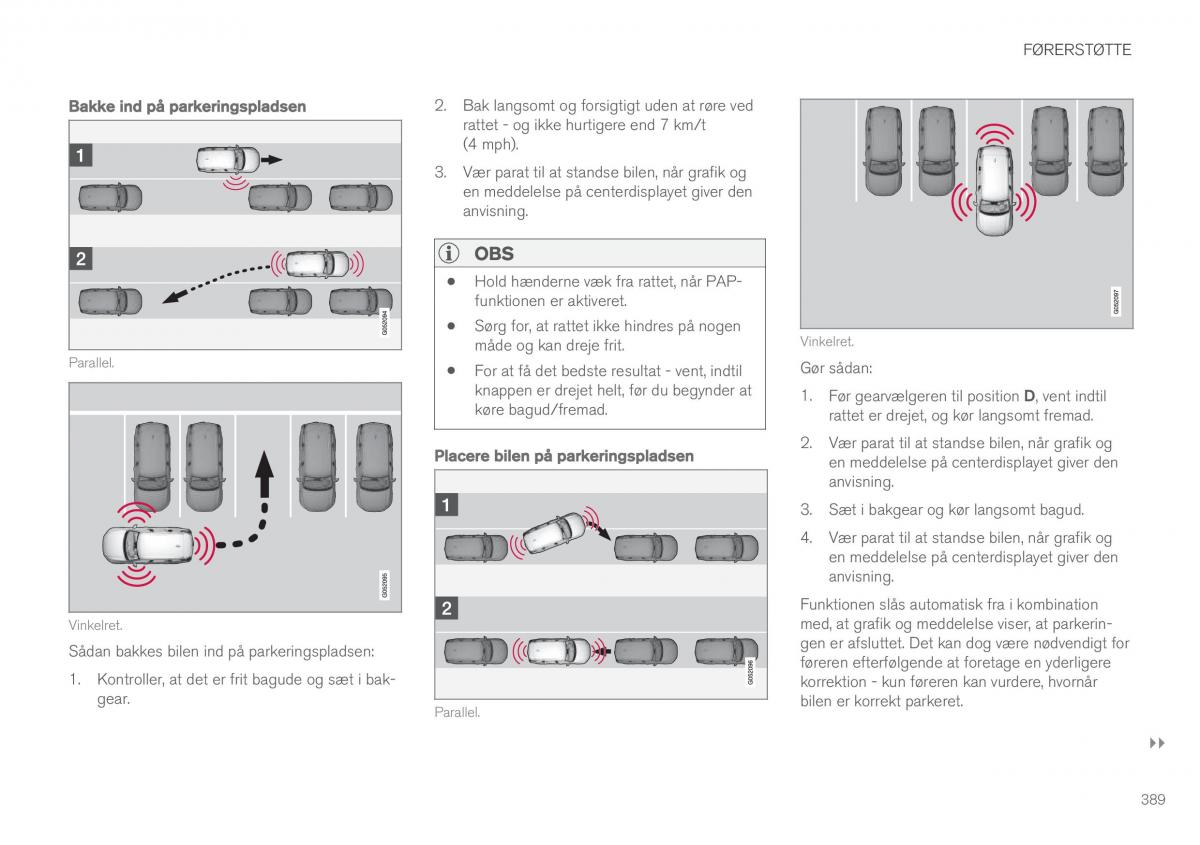 Volvo XC60 II 2 Bilens instruktionsbog / page 391