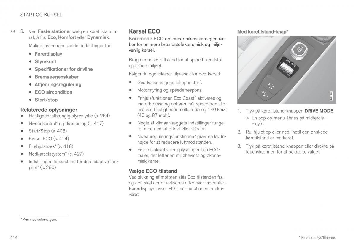 Volvo XC60 II 2 Bilens instruktionsbog / page 416