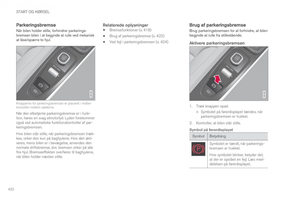 Volvo XC60 II 2 Bilens instruktionsbog / page 424