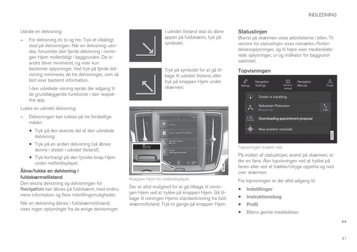 Volvo XC60 II 2 Bilens instruktionsbog / page 43