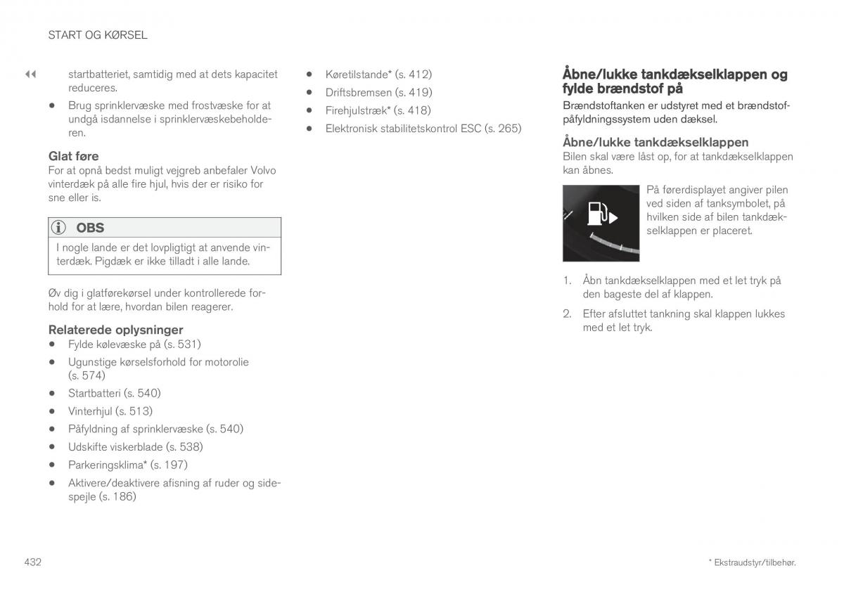 Volvo XC60 II 2 Bilens instruktionsbog / page 434