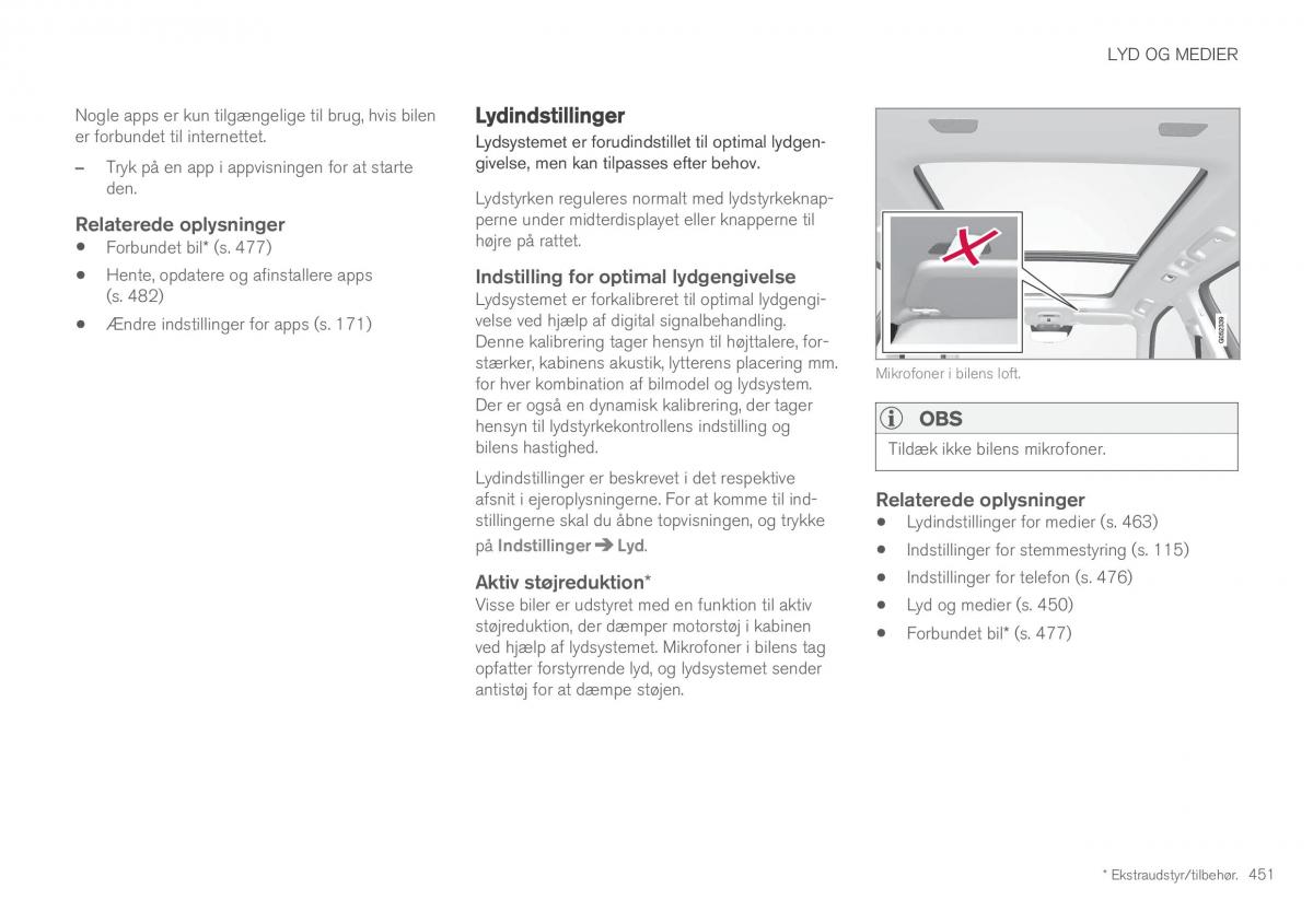 Volvo XC60 II 2 Bilens instruktionsbog / page 453