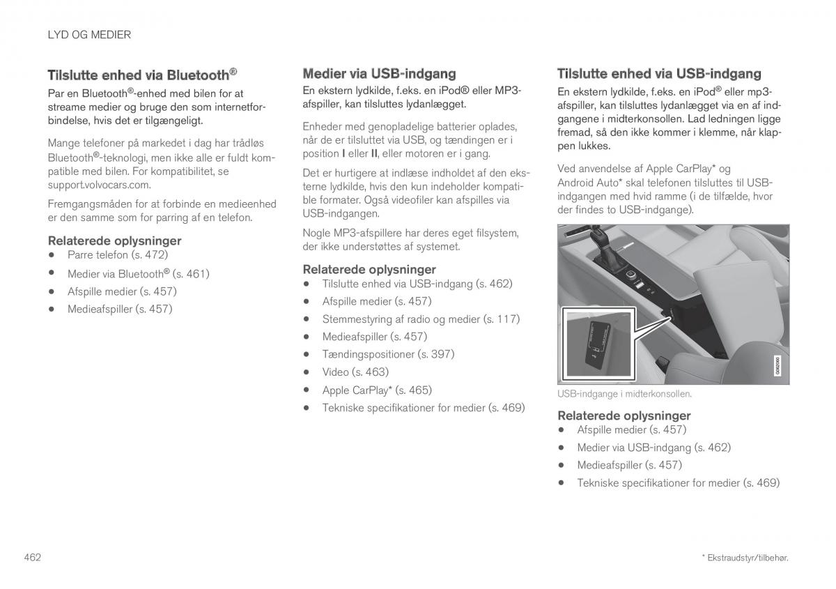 Volvo XC60 II 2 Bilens instruktionsbog / page 464