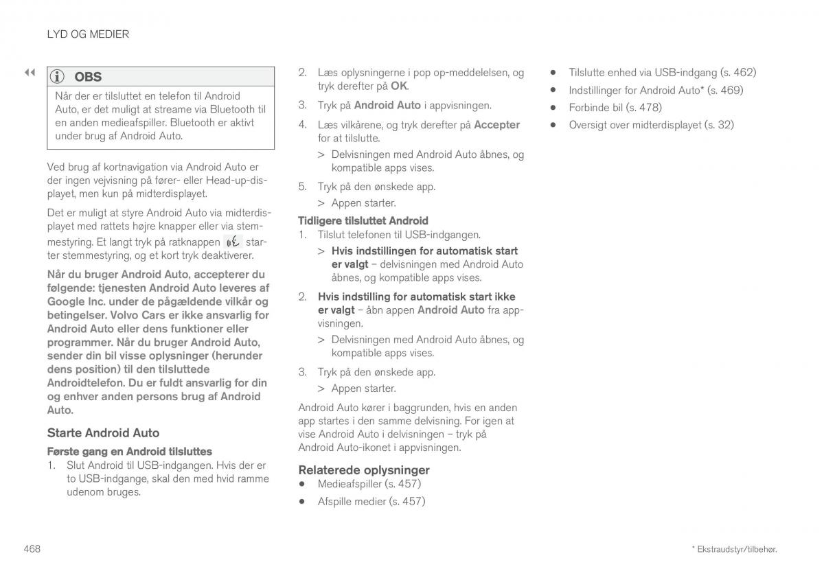 Volvo XC60 II 2 Bilens instruktionsbog / page 470