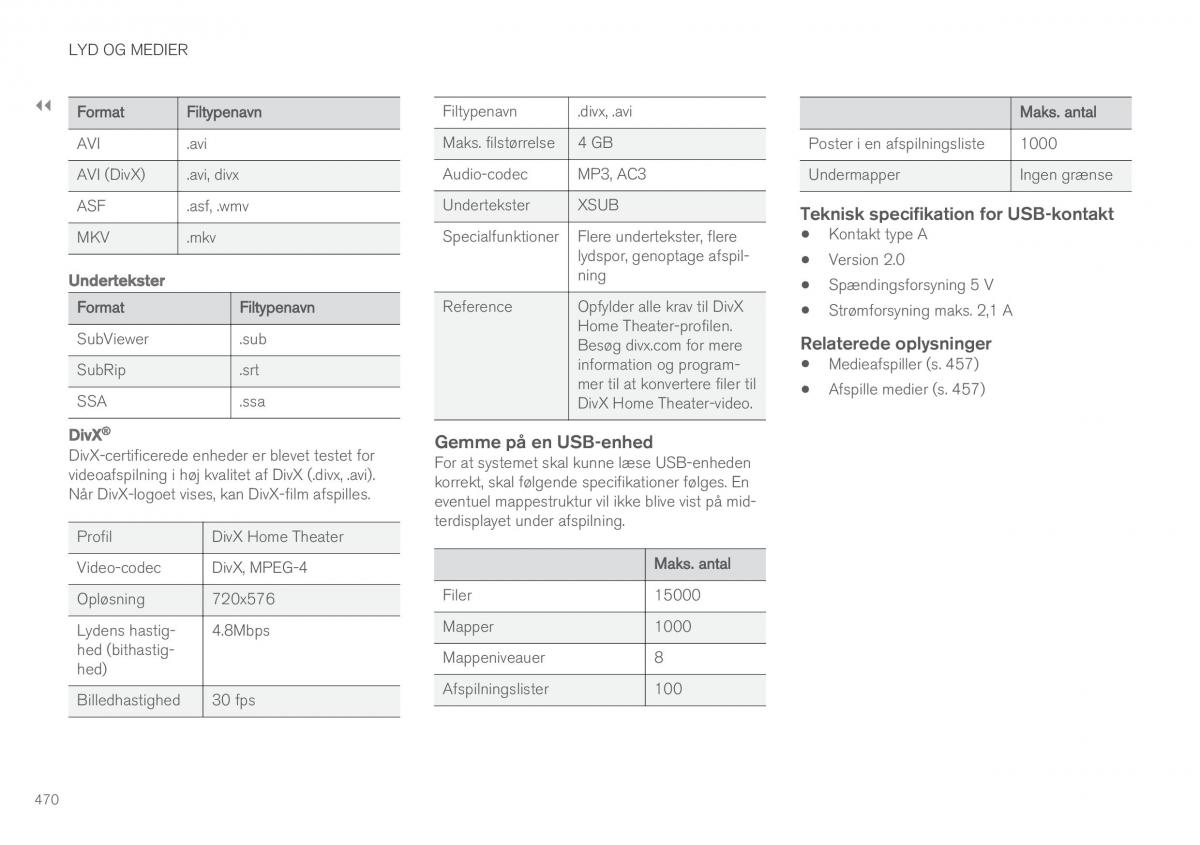 Volvo XC60 II 2 Bilens instruktionsbog / page 472