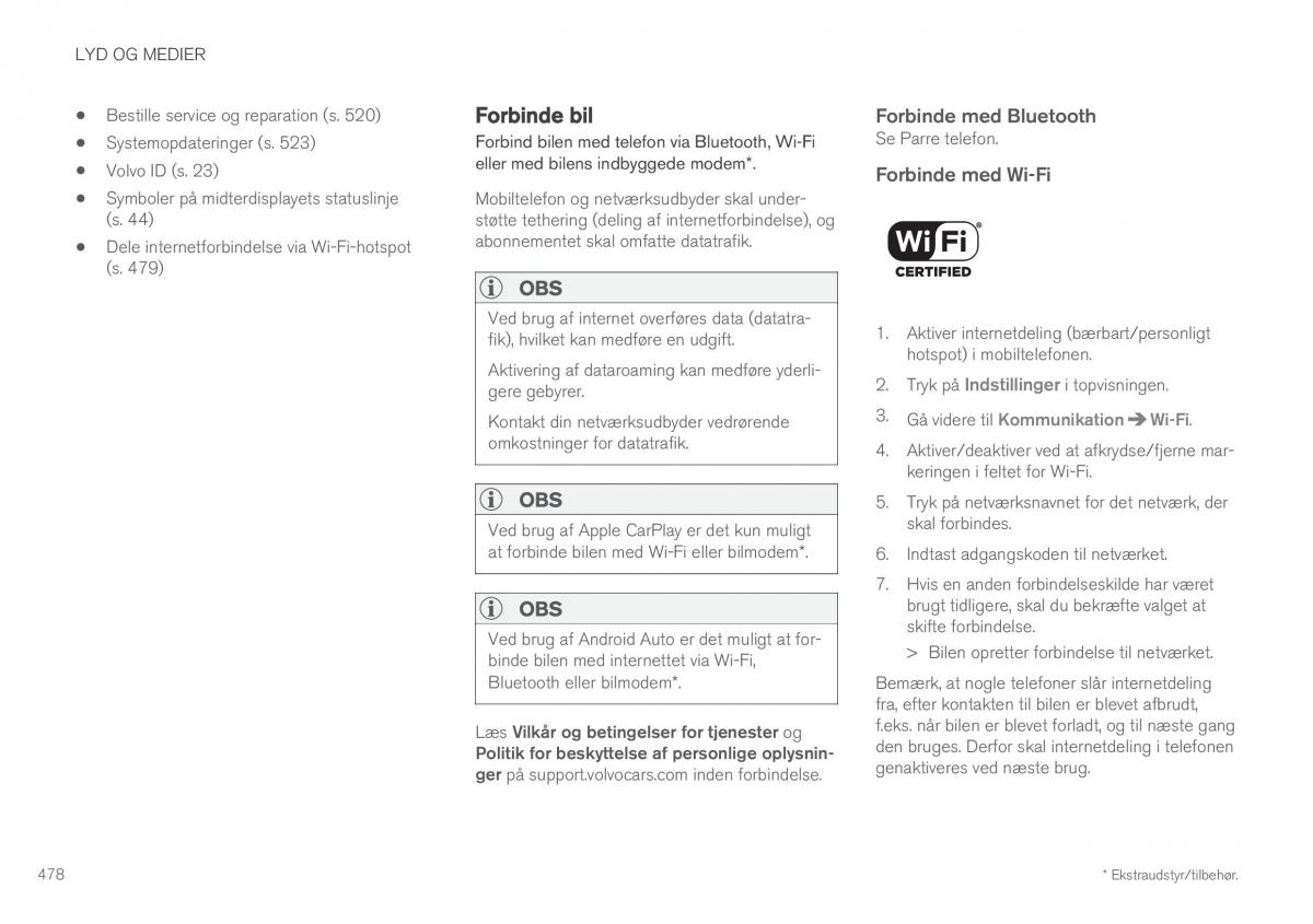 Volvo XC60 II 2 Bilens instruktionsbog / page 480