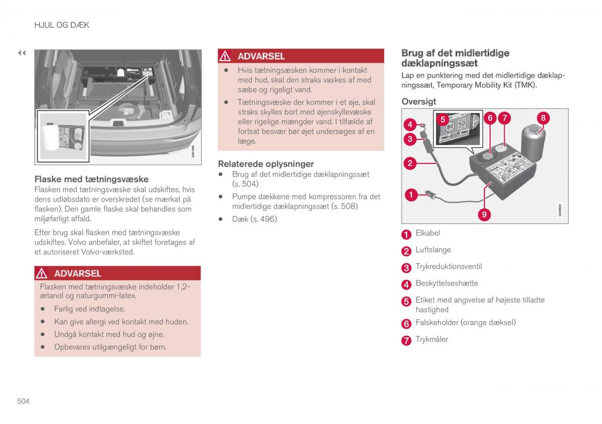 Volvo XC60 II 2 Bilens instruktionsbog / page 506