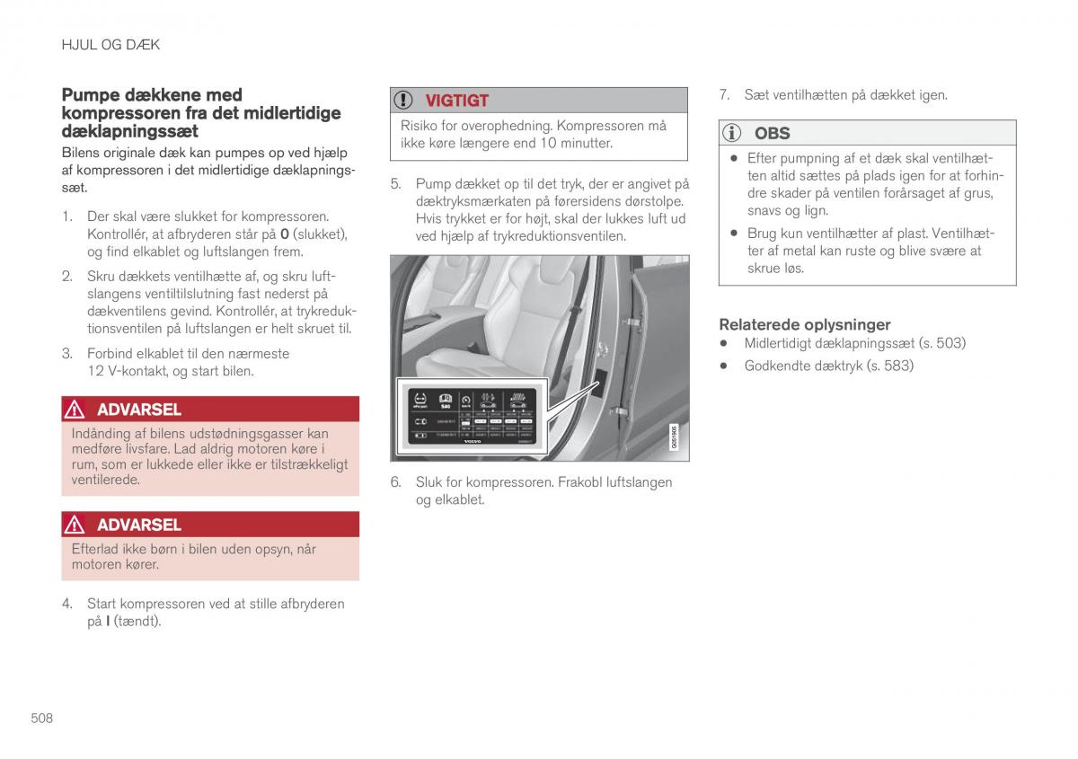 Volvo XC60 II 2 Bilens instruktionsbog / page 510