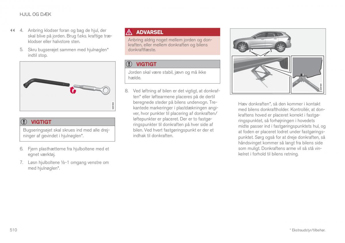 Volvo XC60 II 2 Bilens instruktionsbog / page 512