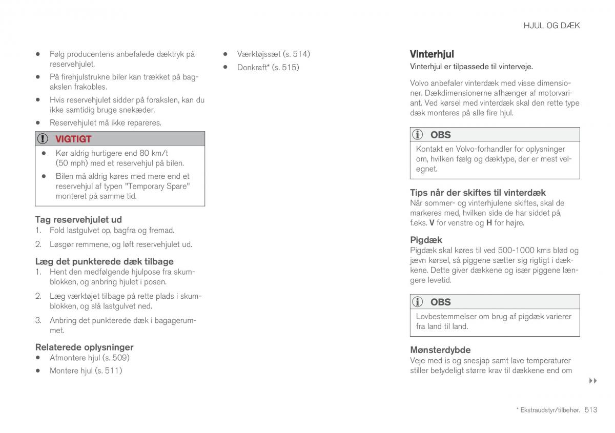 Volvo XC60 II 2 Bilens instruktionsbog / page 515