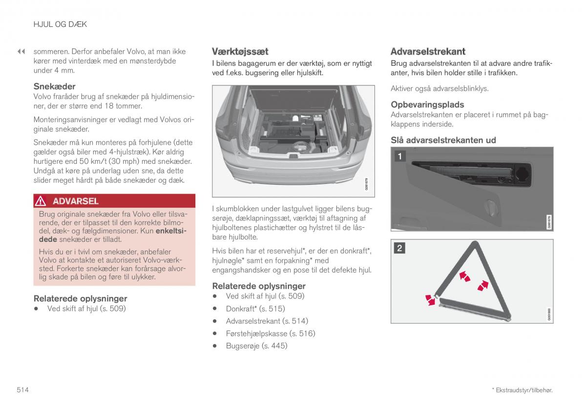 Volvo XC60 II 2 Bilens instruktionsbog / page 516