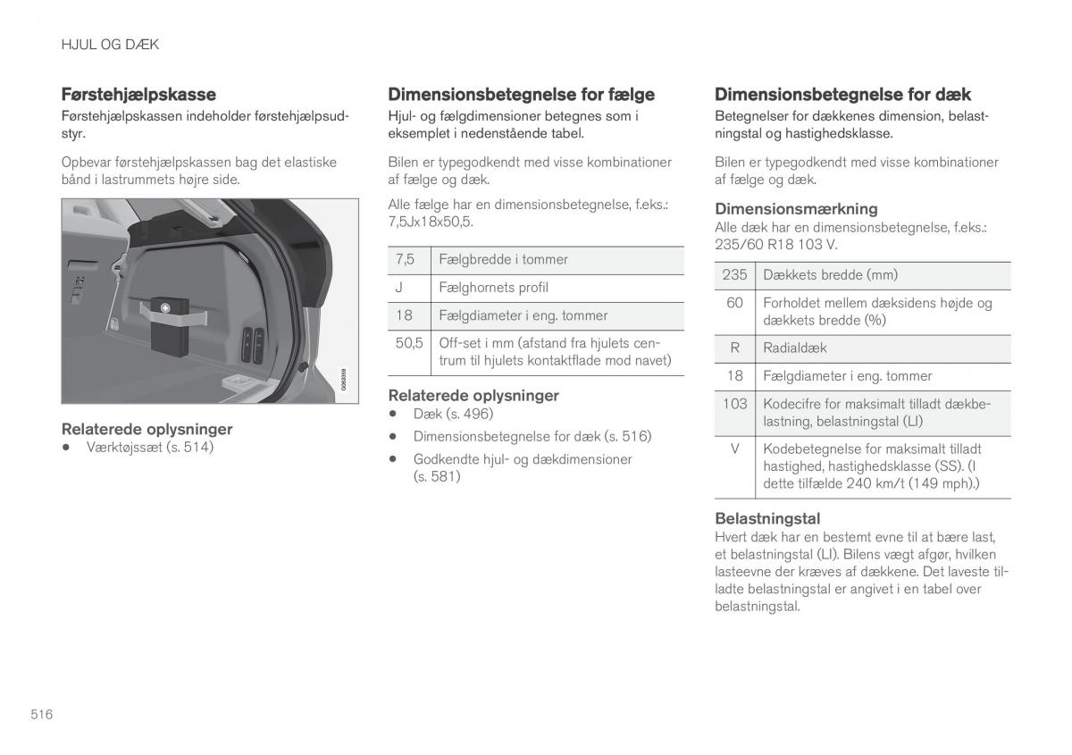 Volvo XC60 II 2 Bilens instruktionsbog / page 518