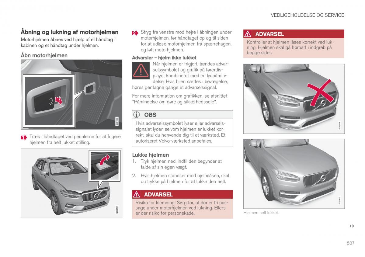 Volvo XC60 II 2 Bilens instruktionsbog / page 529