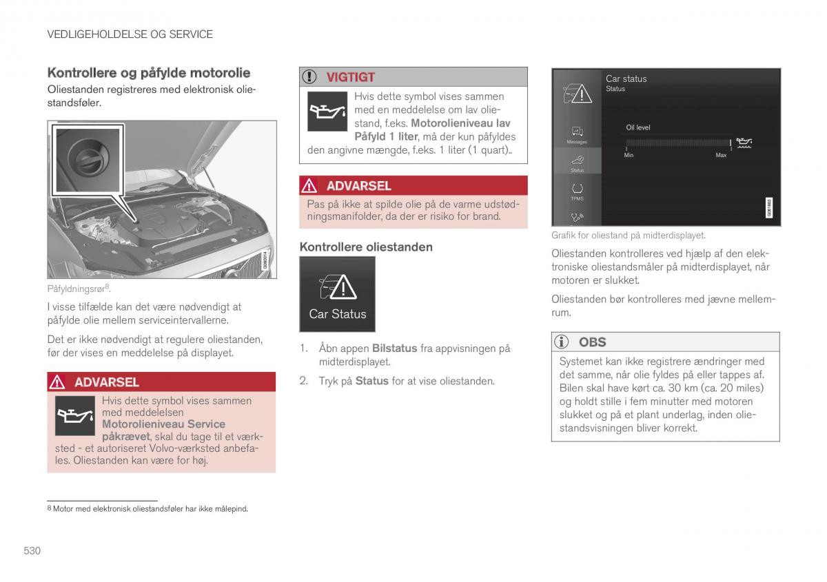 Volvo XC60 II 2 Bilens instruktionsbog / page 532