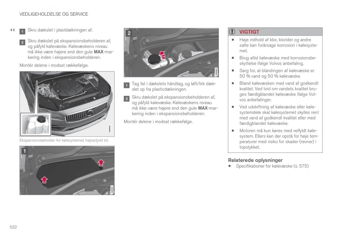 Volvo XC60 II 2 Bilens instruktionsbog / page 534