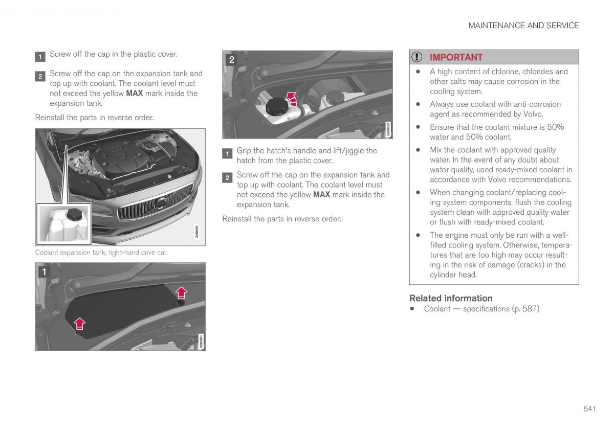 Volvo XC60 II 2 owners manual / page 543