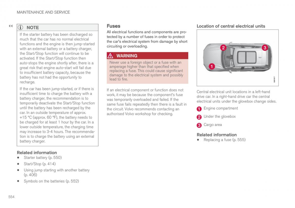 Volvo XC60 II 2 owners manual / page 556