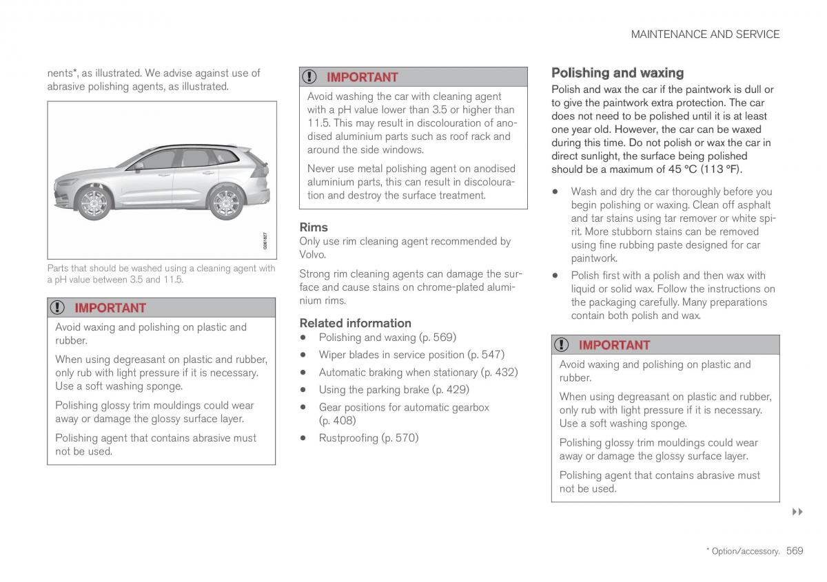 Volvo XC60 II 2 owners manual / page 571