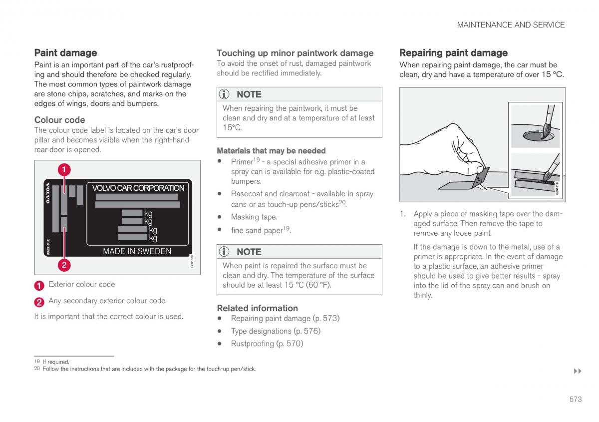 Volvo XC60 II 2 owners manual / page 575