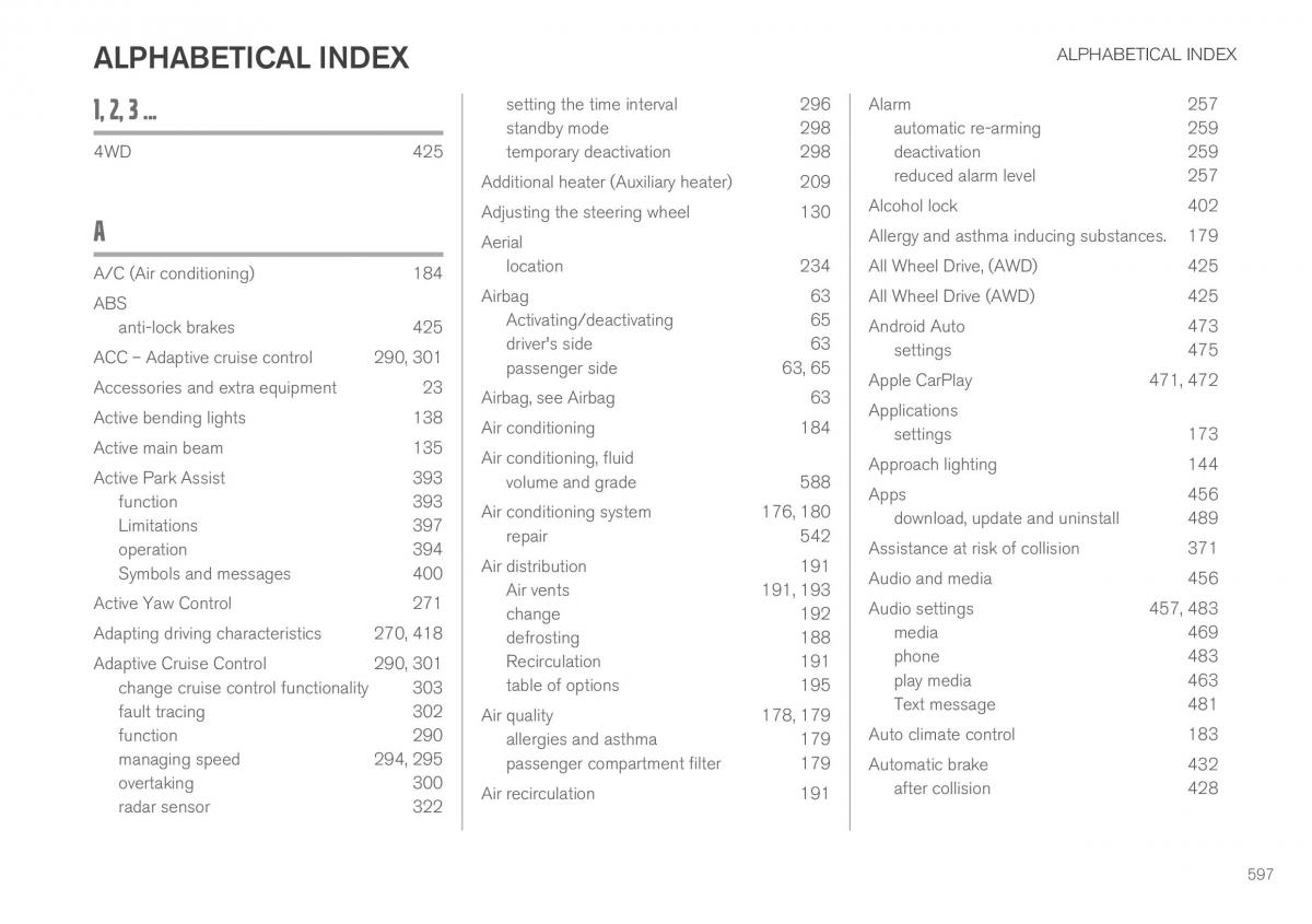 Volvo XC60 II 2 owners manual / page 599