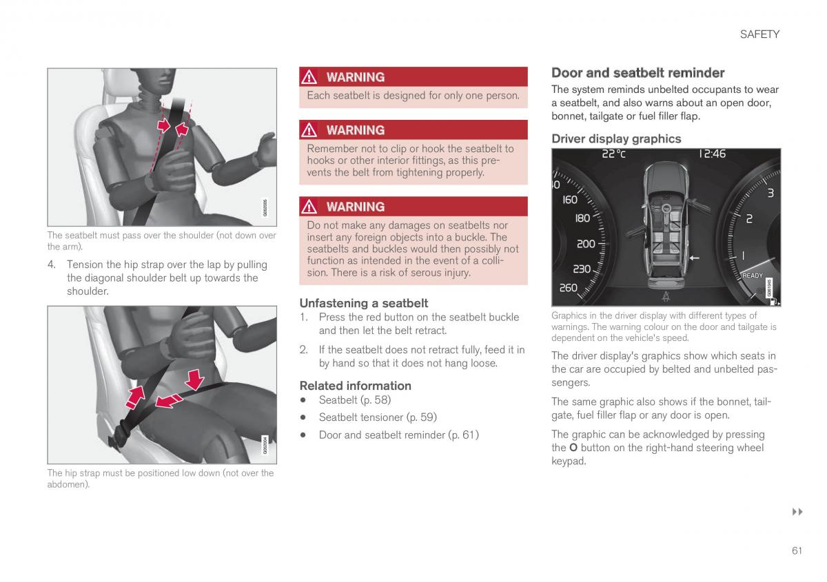 Volvo XC60 II 2 owners manual / page 63