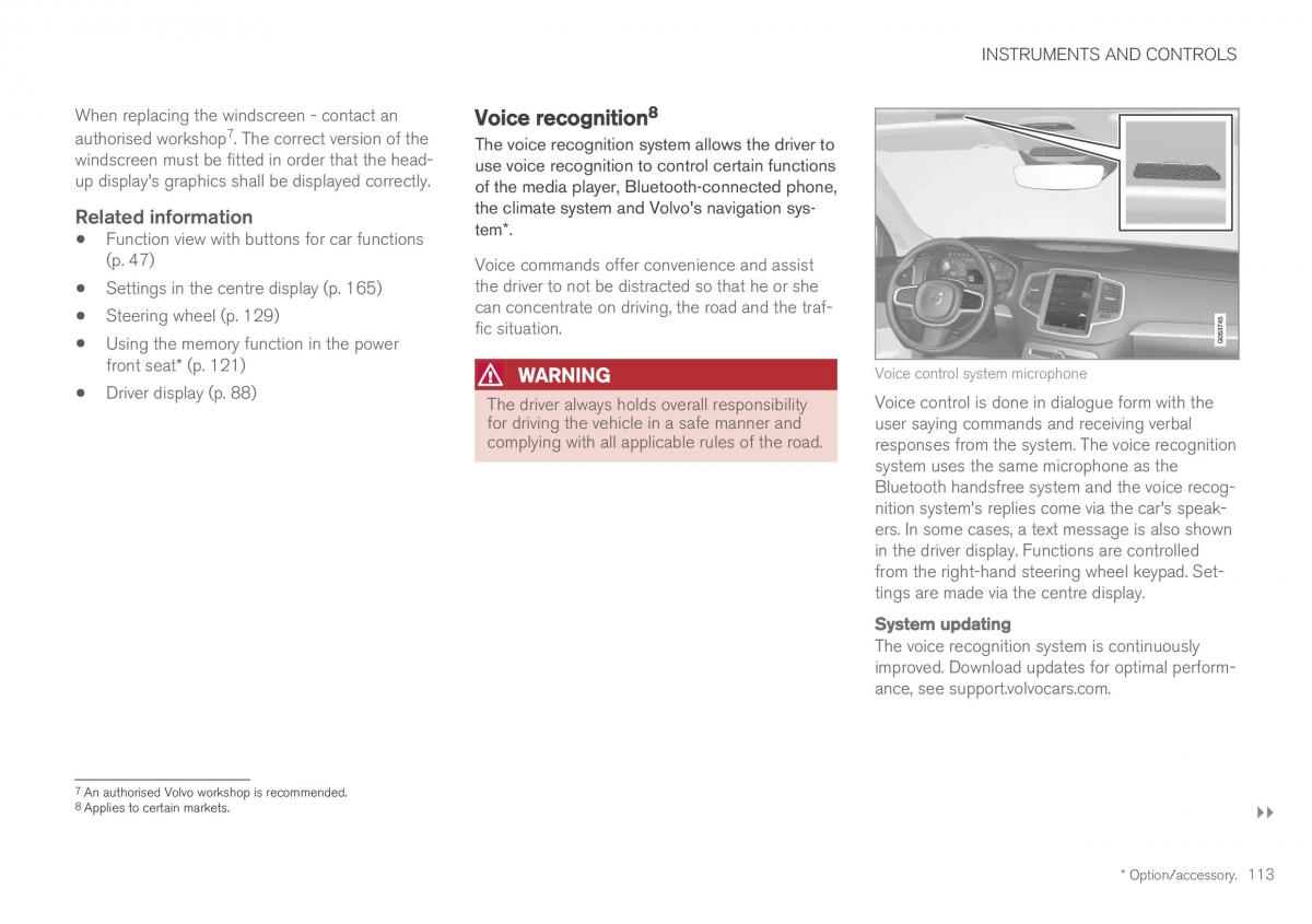 Volvo XC60 II 2 owners manual / page 115