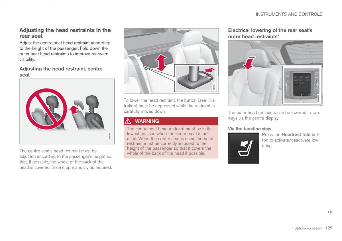 Volvo XC60 II 2 owners manual / page 127