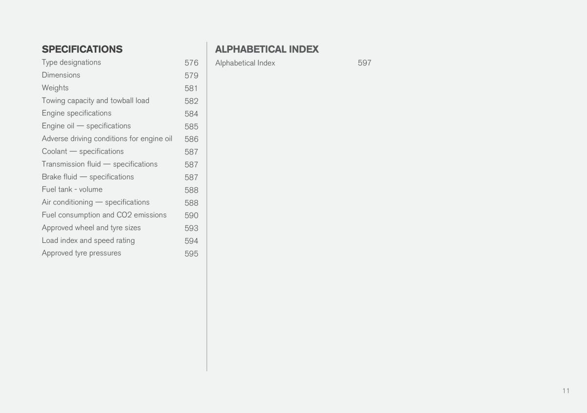 Volvo XC60 II 2 owners manual / page 13