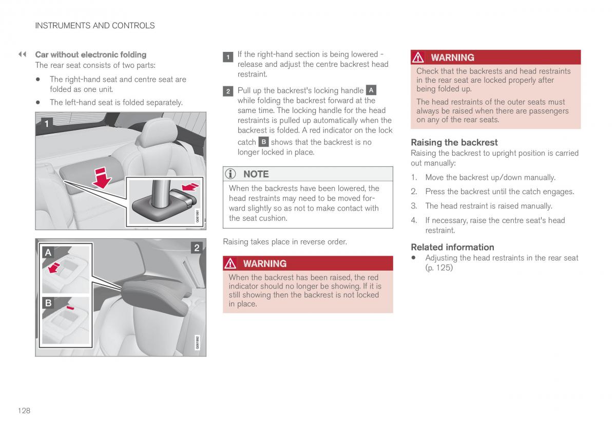 Volvo XC60 II 2 owners manual / page 130