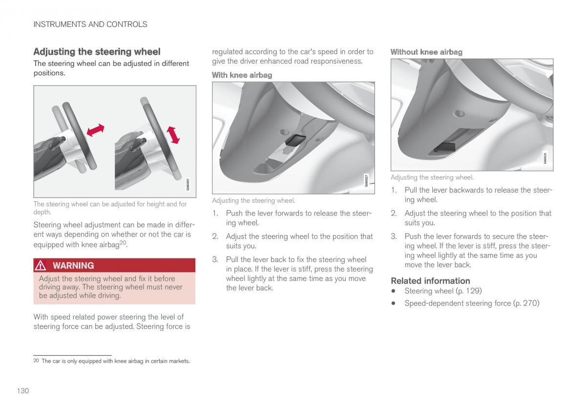 Volvo XC60 II 2 owners manual / page 132