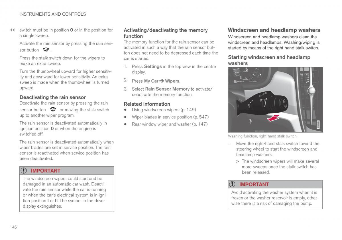 Volvo XC60 II 2 owners manual / page 148