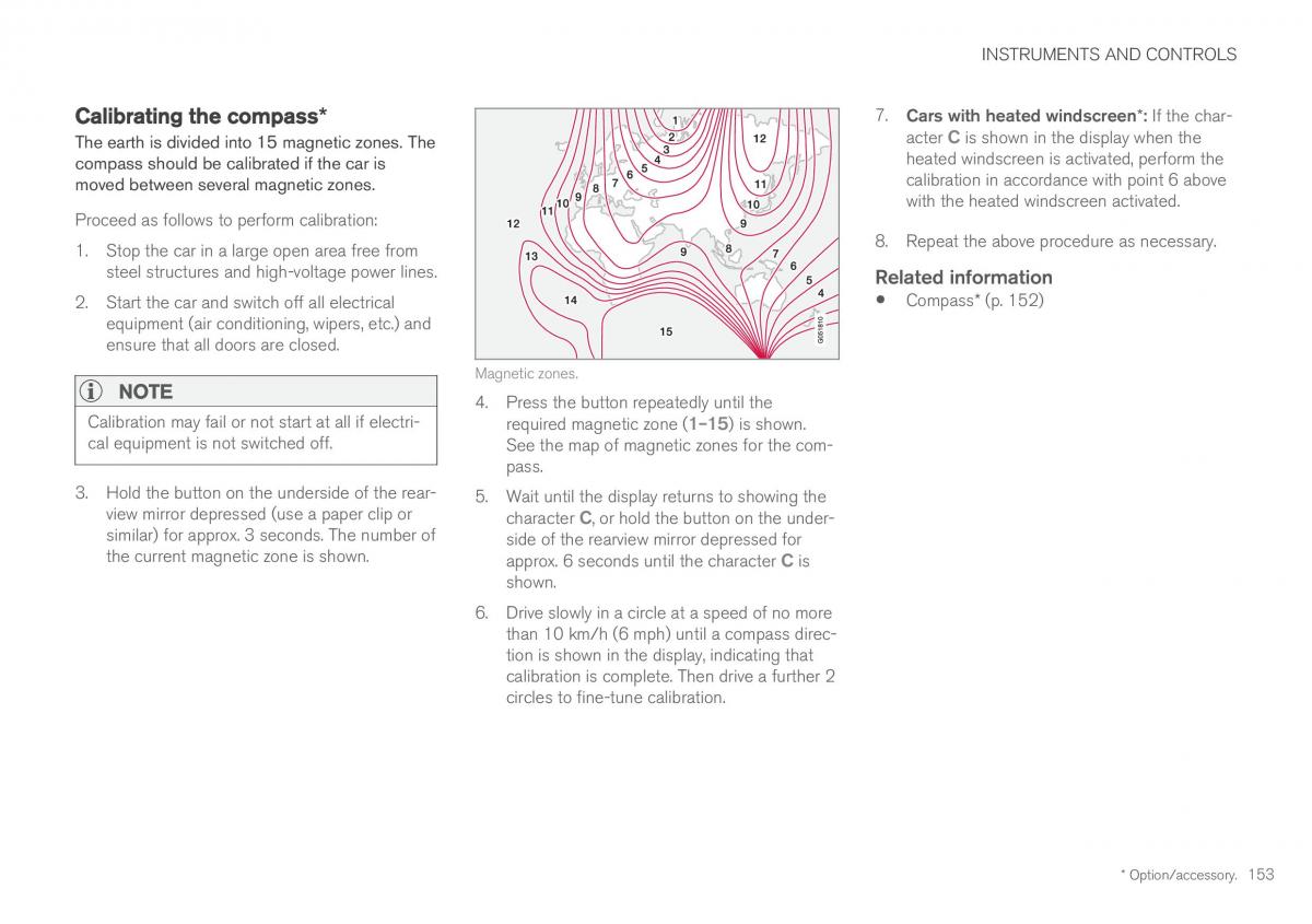 Volvo XC60 II 2 owners manual / page 155