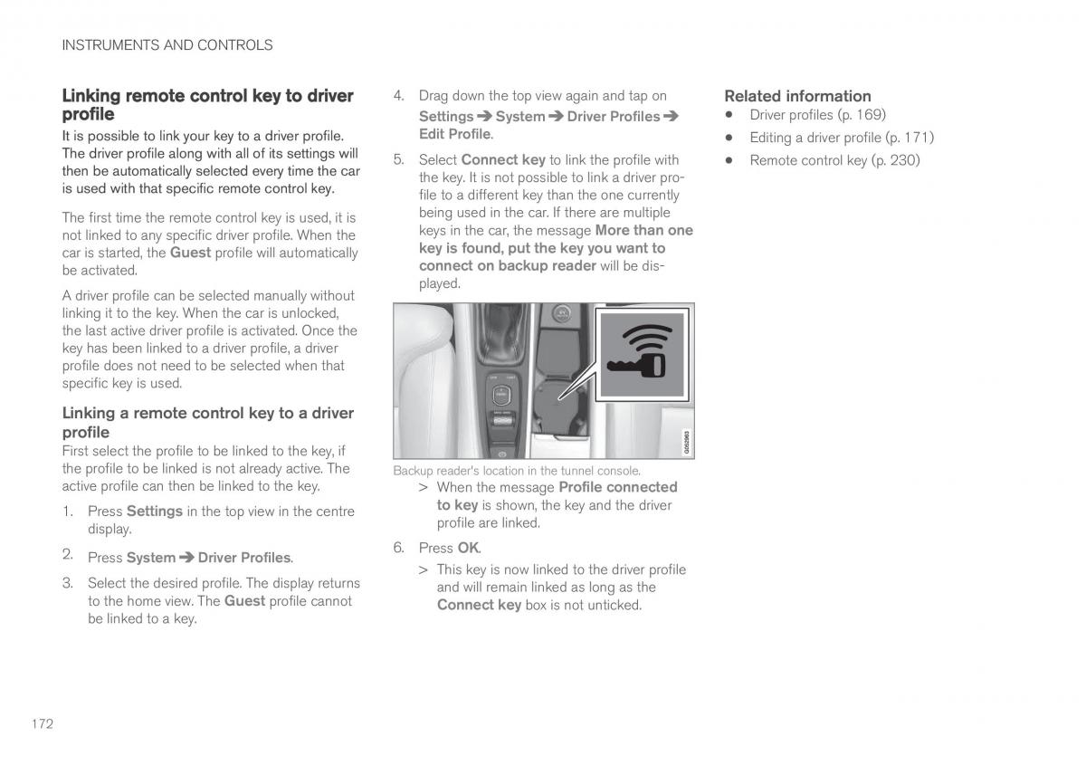 Volvo XC60 II 2 owners manual / page 174