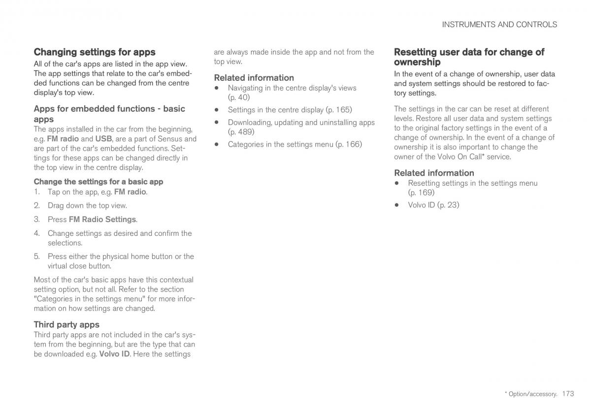 Volvo XC60 II 2 owners manual / page 175