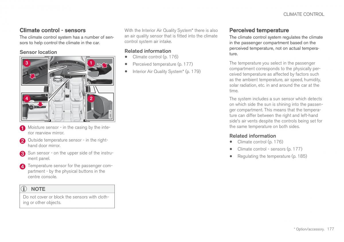 Volvo XC60 II 2 owners manual / page 179