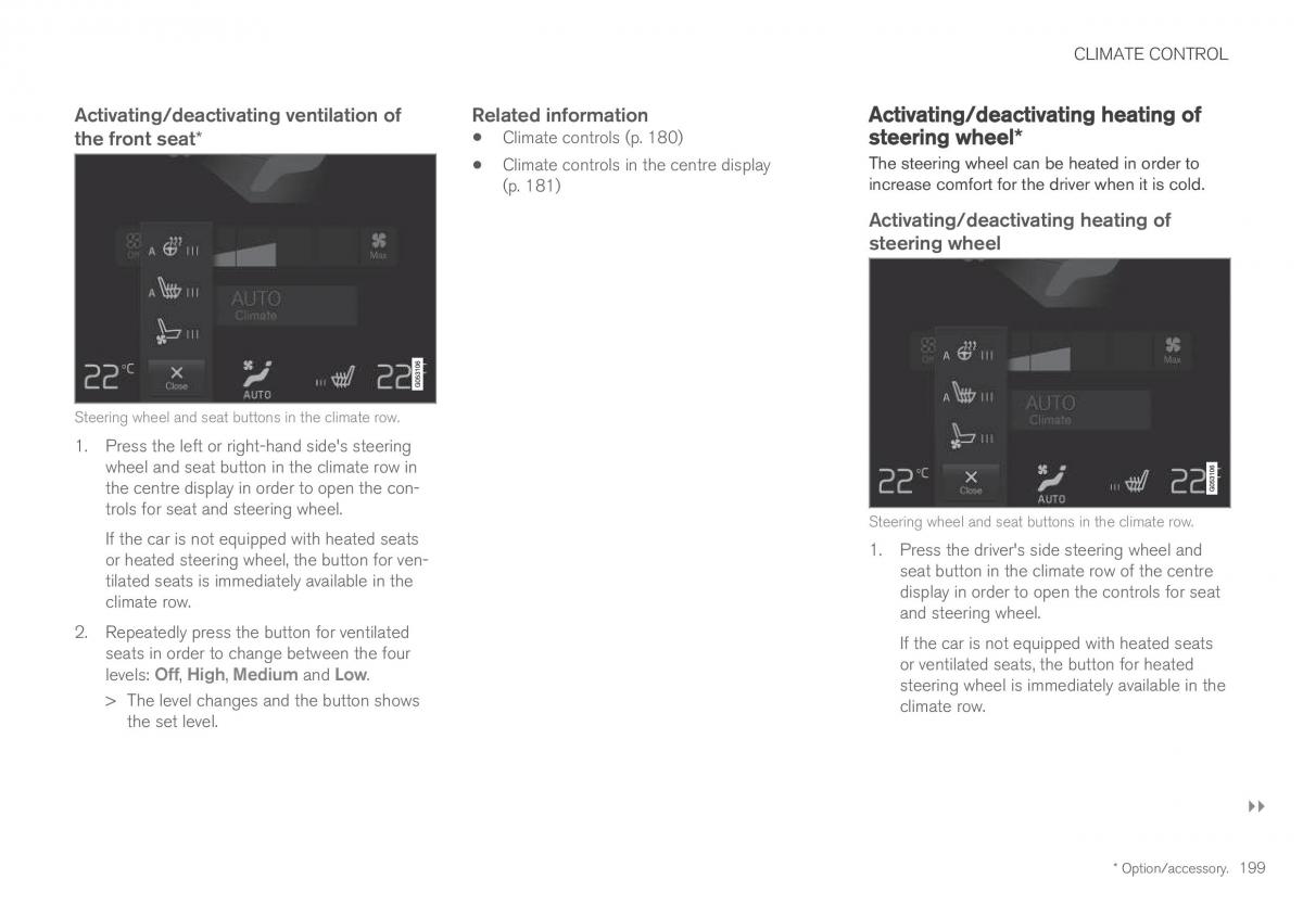 Volvo XC60 II 2 owners manual / page 201